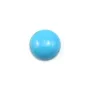 Cabochon turquoise reconstituée rond 10mm x 4pcs