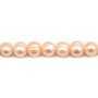 Mauve freshwater pearl round 7-8mm x 40 cm