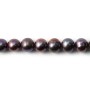 Dark grey Freshwater Pearl Round 7-8mm x  40cm