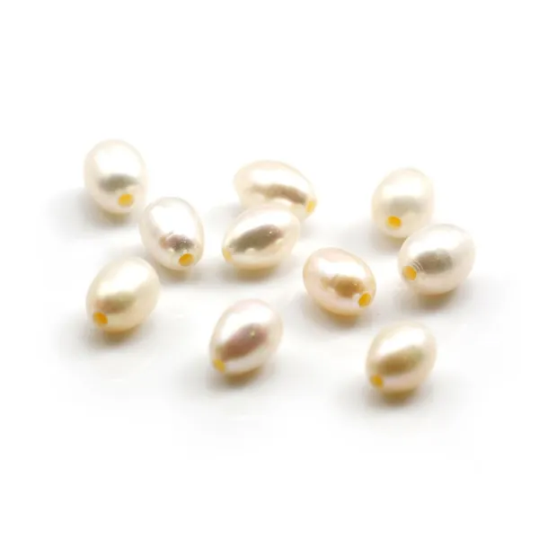 Perle D'eau Douce Blanc 10-11 mm 10 pcs