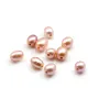 Perle de culture d'eau douce, mauve, olive, 8-10mm x 1pc