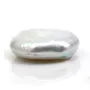 Perles de culture d'eau douce blanc argenté en rond plat 11mm x 1pc