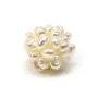 Boule de perles d'eau douce blanche, de taille 13-14mm x 1pc
