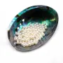 Perle d'eau douce 5-5.5mm sans trou  x 1pc 
