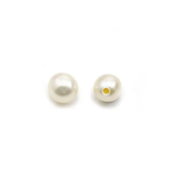 Pearl freshwater blanc 5-6mm   x 1pc