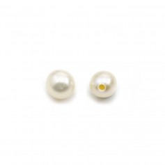 Pearl freshwater blanc 5-6mm   x 1pc