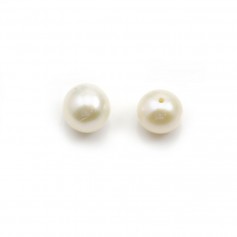 Pearl freshwater demi tron 7mm blanc x 10 pcs
