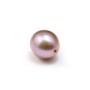 Perle de culture d'eau douce semi-percée, ovale, mauve, 8-8.5mm  x 1pc
