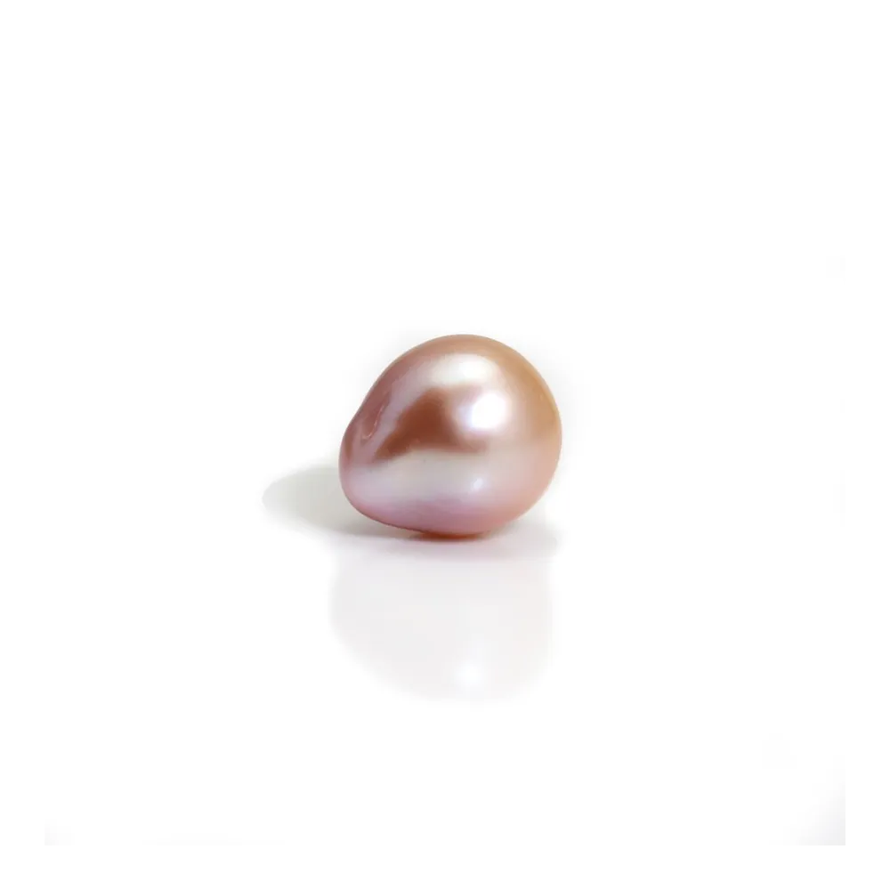 Perle de culture d'eau douce, semi-percée, mauve, poire, 8.5-9mm x 1pc