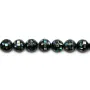 Nacre abalone en boule sur fil 8mm x 40cm