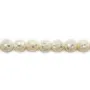 Nacre blanche en boule sur fil 8mm x 40cm