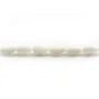Nacre Blanche en Forme de  Goutte 5x8mm x 40 cm 