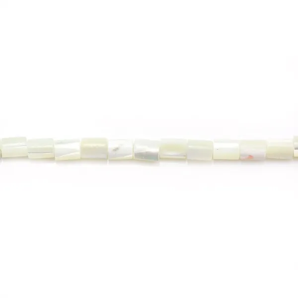 Nacre blanche Tube 3x5mmX 40cm