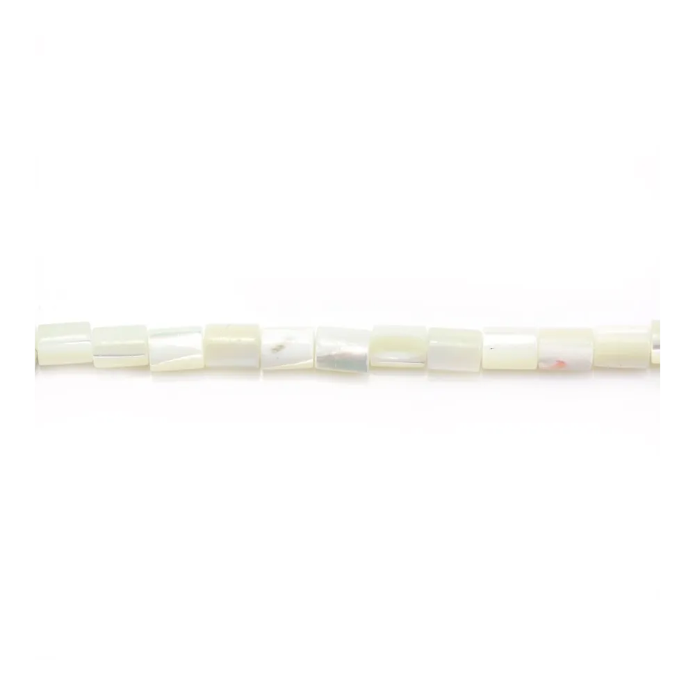 Nacre blanche Tube 3x5mmX 40cm
