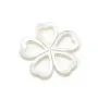 Nacre blanche en fleur de 5 feuilles 28mm x 1pc