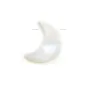 Nacre blanche lune 7x11mm x 1pc