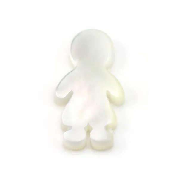 Nacre blanche garcon x 2pcs