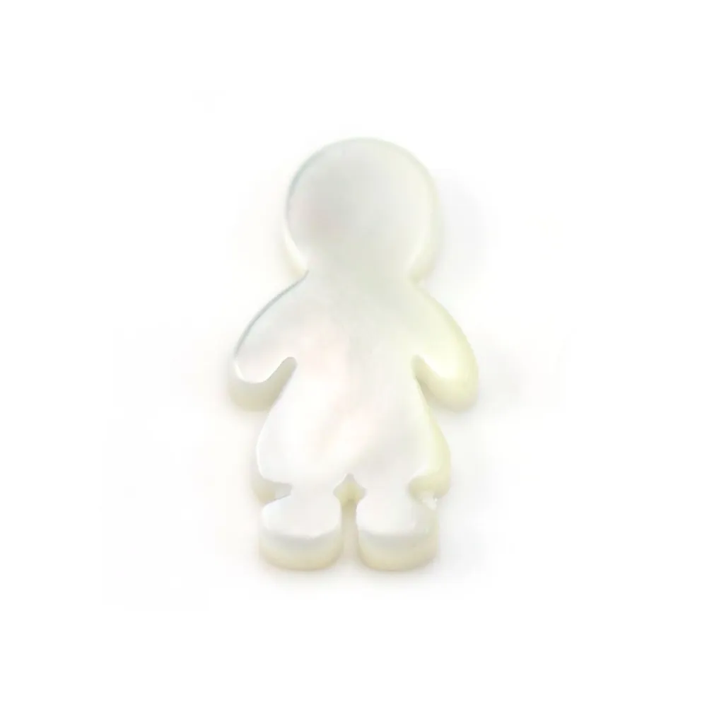 Nacre blanche garcon x 2pcs