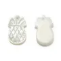 Nacre de couleur blanche, en forme d'ananas, 10 * 17.5mm x 1pc