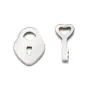 Nacre blanche en forme de lettre D x 1pc