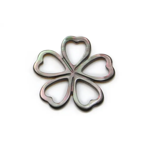 Nacre rose en fleur plate 16mm x 1pc