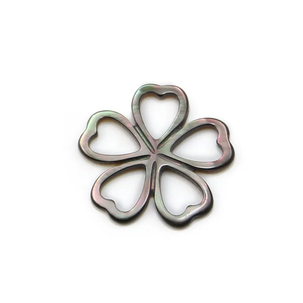 Nacre rose en fleur plate 16mm x 1pc