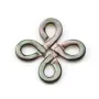 Nacre grise en noeud chinois 20mm x 1pc