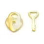 Nacre blanche en forme de lettre C x 1pc