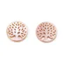 Nacre blanche ronde arbre 12mm x 1pc