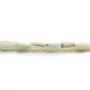 Nacre blanche en forme de goutte sur fil 5x8mm x 40cm