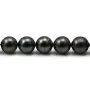 Pearls of Tahiti grey clear round 8.5-9.4mm x 40cm