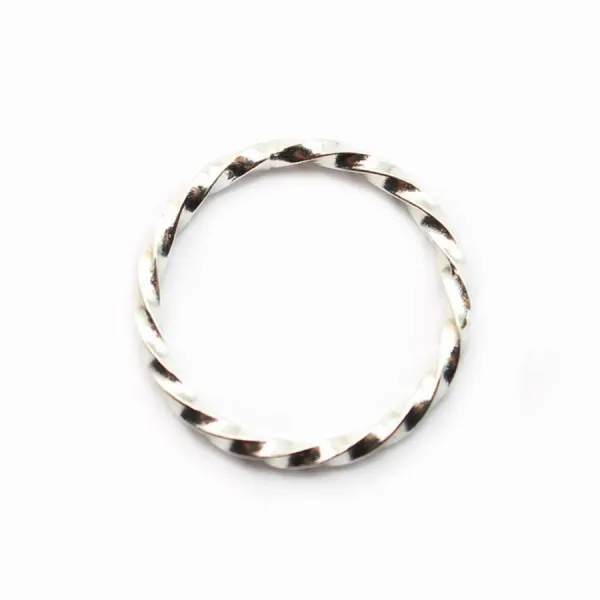 Anneaux argent 925 ovale soudé 7x13mm x 2pcs