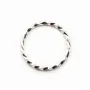 Anneaux argent 925 ovale soudé 7x13mm x 2 st