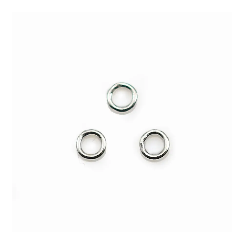 Anneaux  soudé  4 x 0,8 mm argent 925 x10PCS