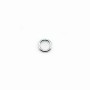 Anneaux  soudé  4 x 0,8 mm argent 925 x10PCS