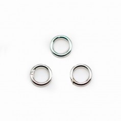 Silver 925 Welded Round Rings 4mm in bag 