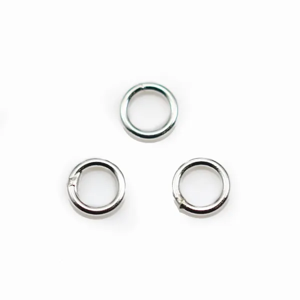 Anneaux  soudé  5x0,8 mm argent 925 x10PCS