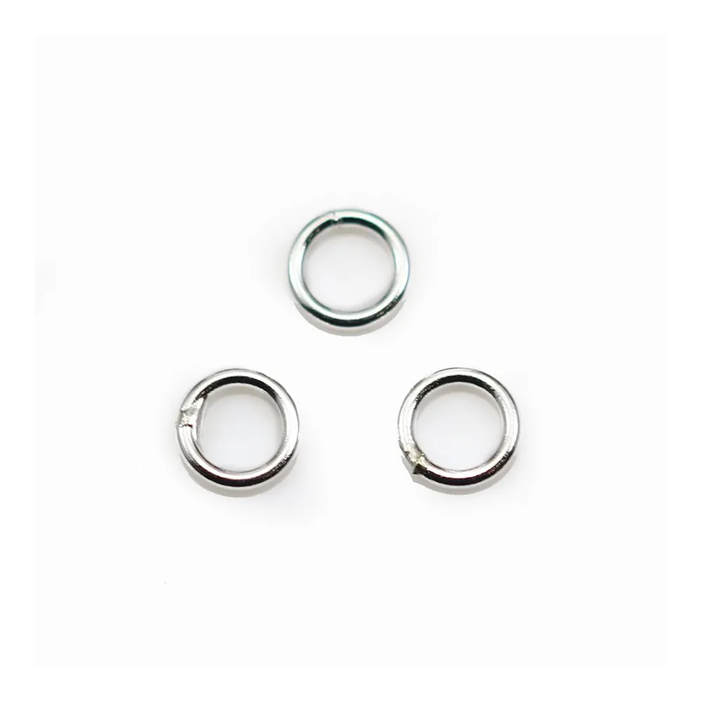 Silver  925 Rings, Round Welded 5mm X10 pieces