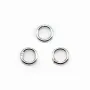 Silver  925 Rings, Round Welded 5mm X10 pieces
