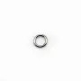 Anneaux rond soudé 5mm en argent 925 rodhié