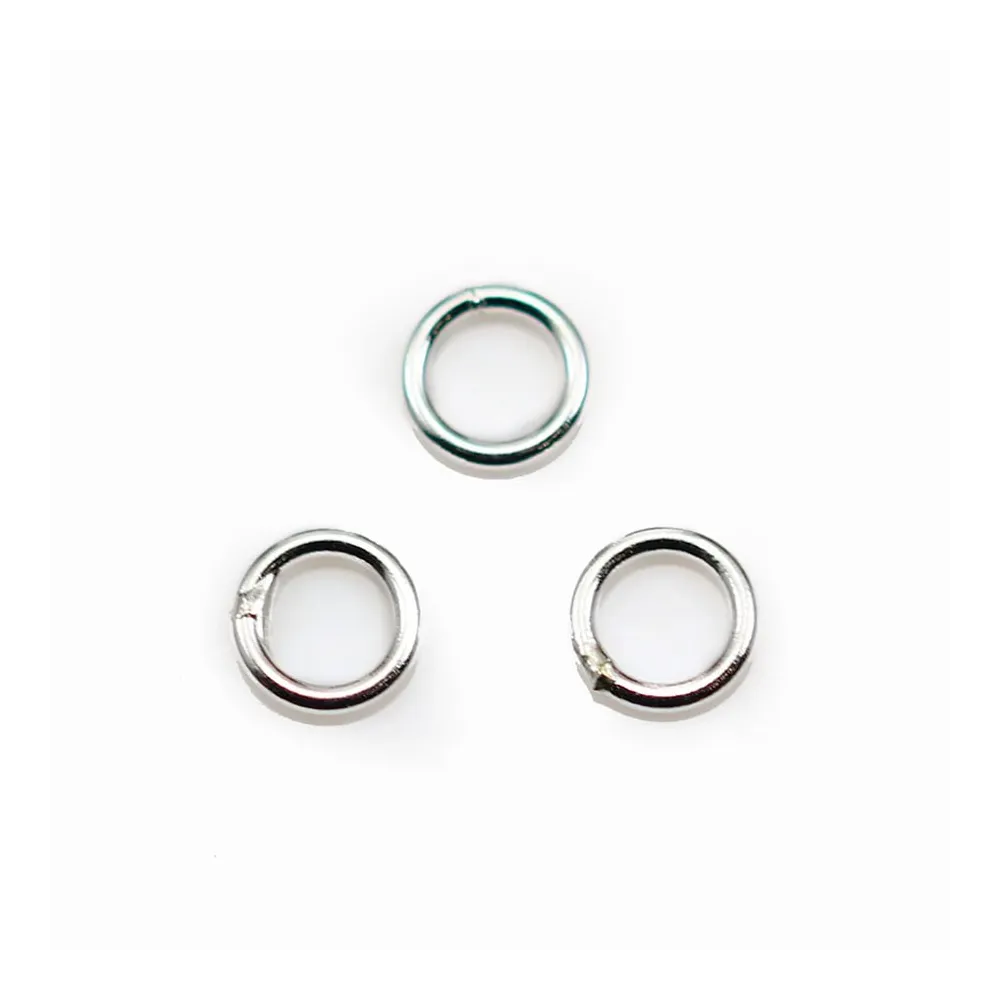 Anneaux ronds fermés, 6x0,8 mm argent 925 x10PCS
