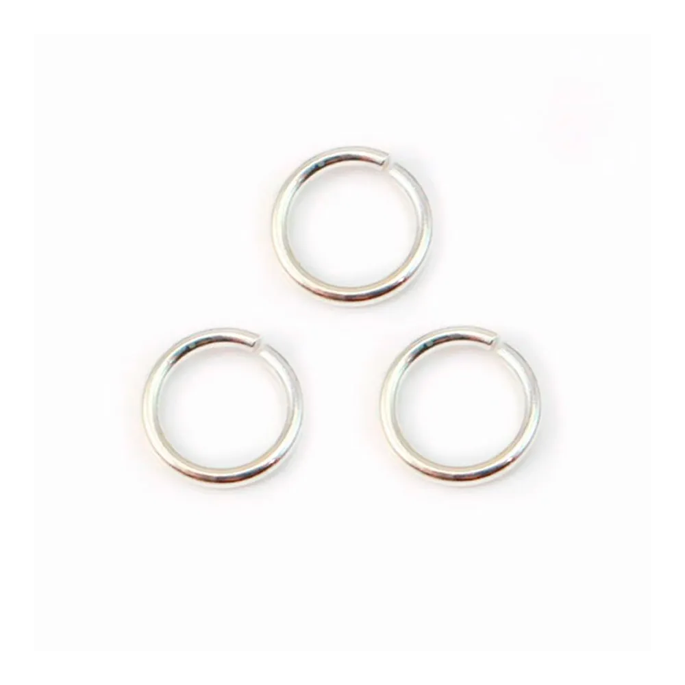 925 Silver, Open Round Rings, 8mm, x 10 pcs 