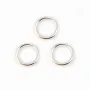 Anneaux ouverts 8x0.8mm argent 925 x10pcs