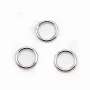 Anneaux ronds Fermés 8x1mm argent 925 x10 PCS