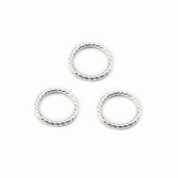 ARG925 ANNEAU ROND SOUDE MARTELE 8MM  x4 pcs