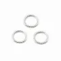 ARG925 ANNEAU ROND SOUDE MARTELE 8MM  x4 pcs