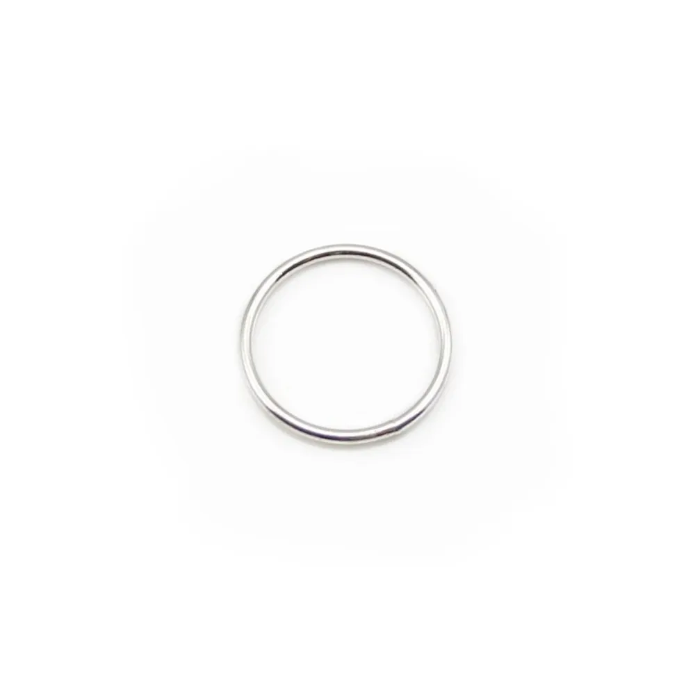 Anneaux  soudé  10x1 mm argent 925 x4PCS