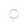 Anneaux  soudé  10x1 mm argent 925 x4PCS