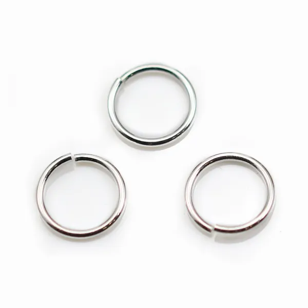 Anneaux ouverts 10x1mm argent 925 x10 pcs