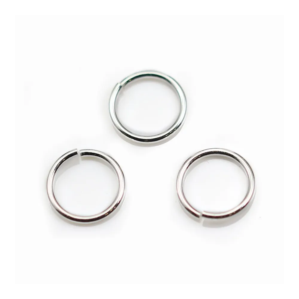 925 Silver, Open Round Rings, 10mm, x 10 pcs 